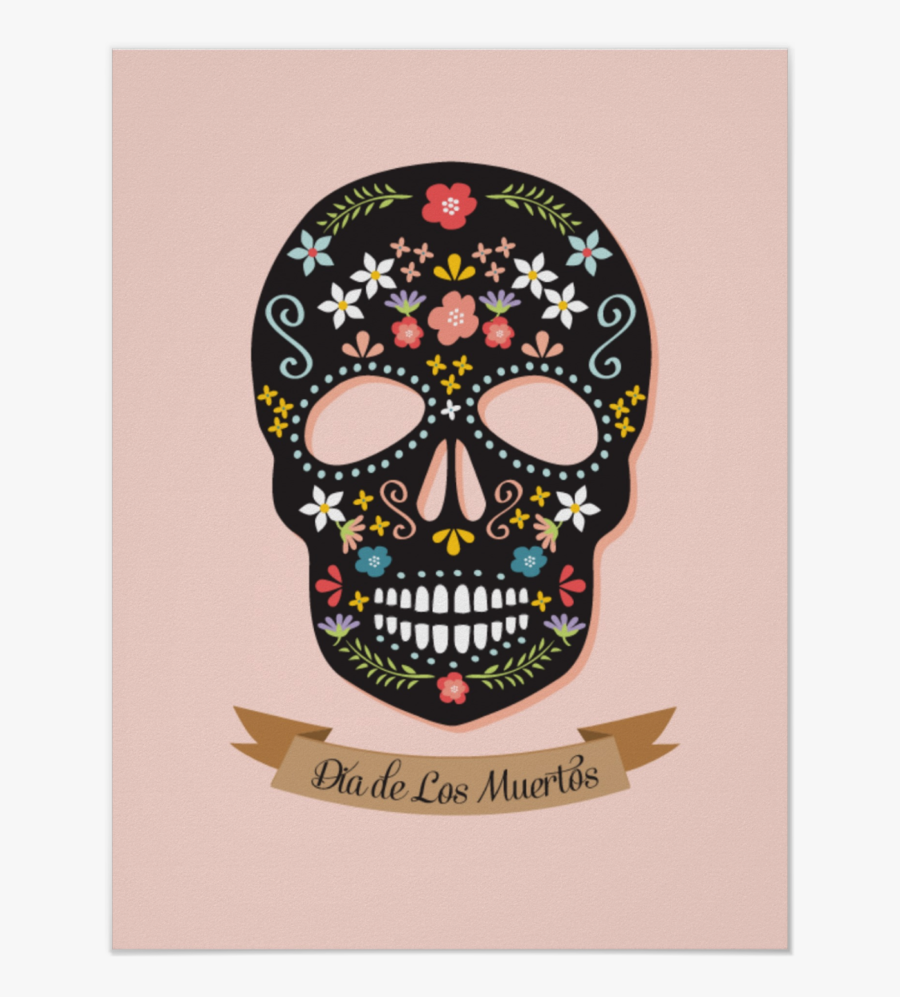 Sugar-skull - T-shirt, Transparent Clipart