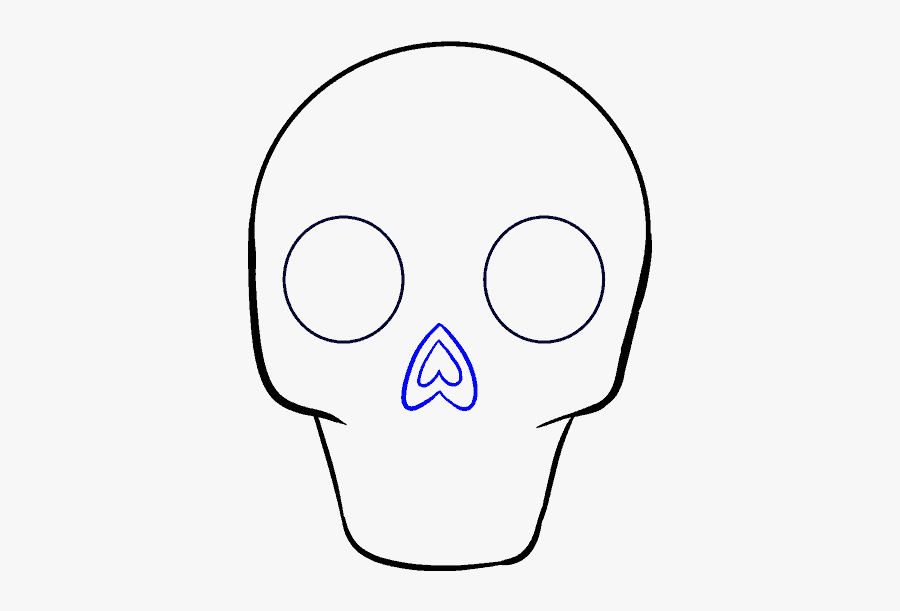 How To Draw A Sugar Skull Step, Transparent Clipart