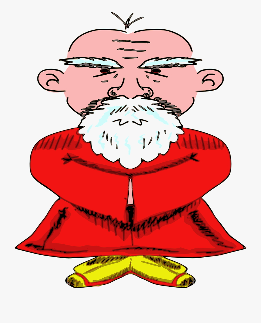 Old Chinese Man Transparent, Transparent Clipart