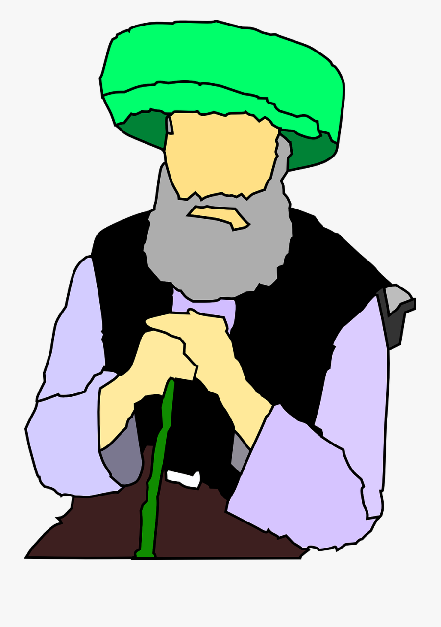 Arabian Clipart Orang - Old Muslim Man Png, Transparent Clipart