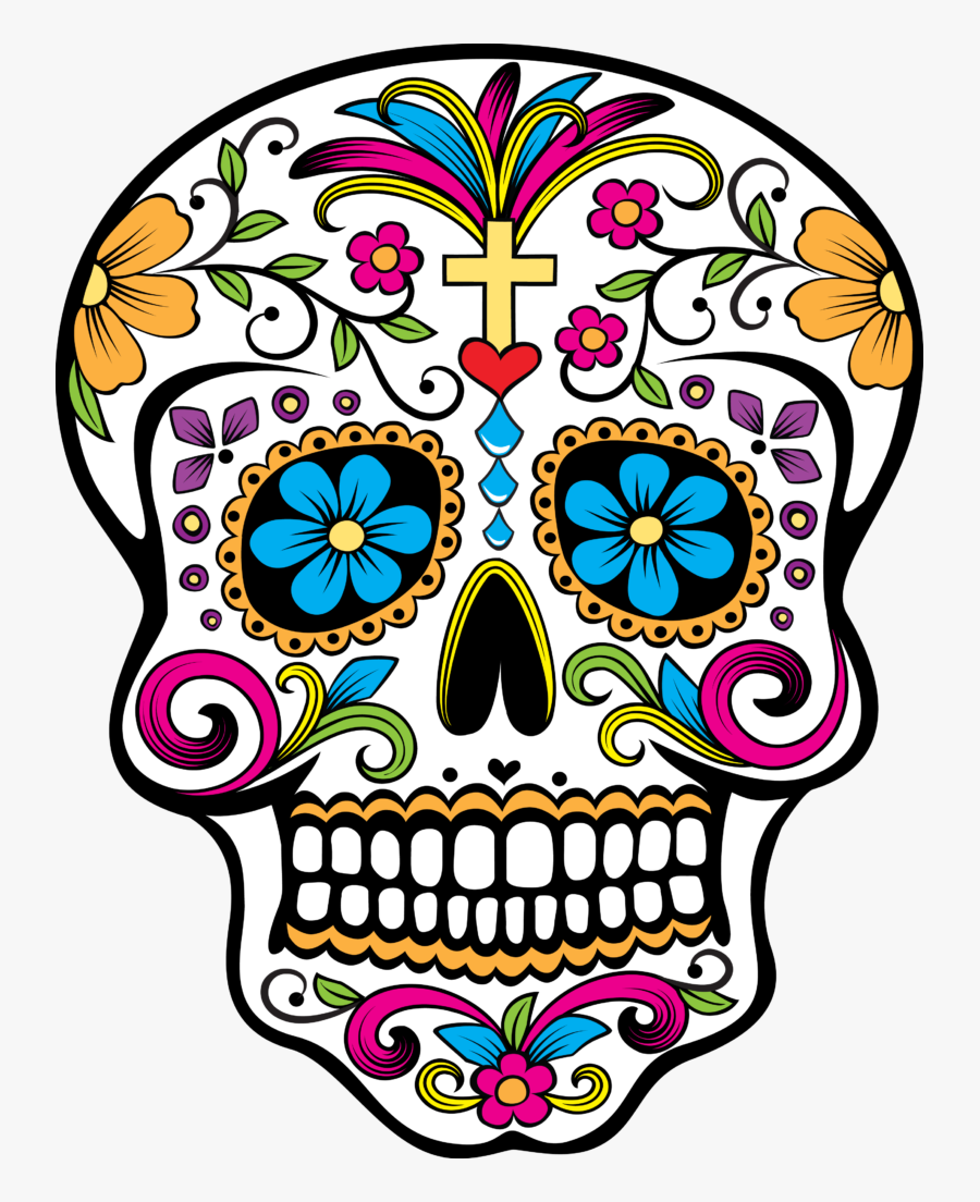 Calaquita Linda Embroidery Sugar - Dia De Los Muertos Transparent, Transparent Clipart
