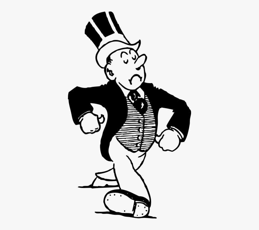 Guy Clipart Old Man - Drawing Of Rich People, Transparent Clipart