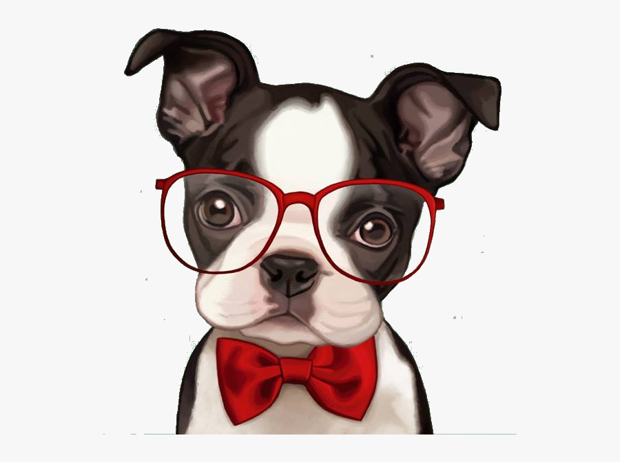 Bulldog Boston Pug French American Retro Party Clipart - De Cachorros Em Desenho, Transparent Clipart