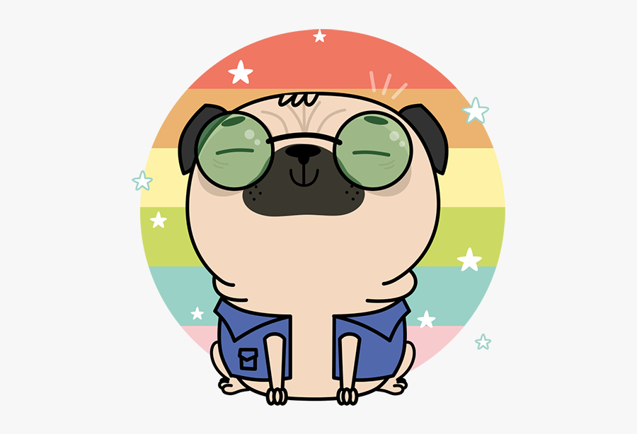 Happy Clipart Pug, Transparent Clipart