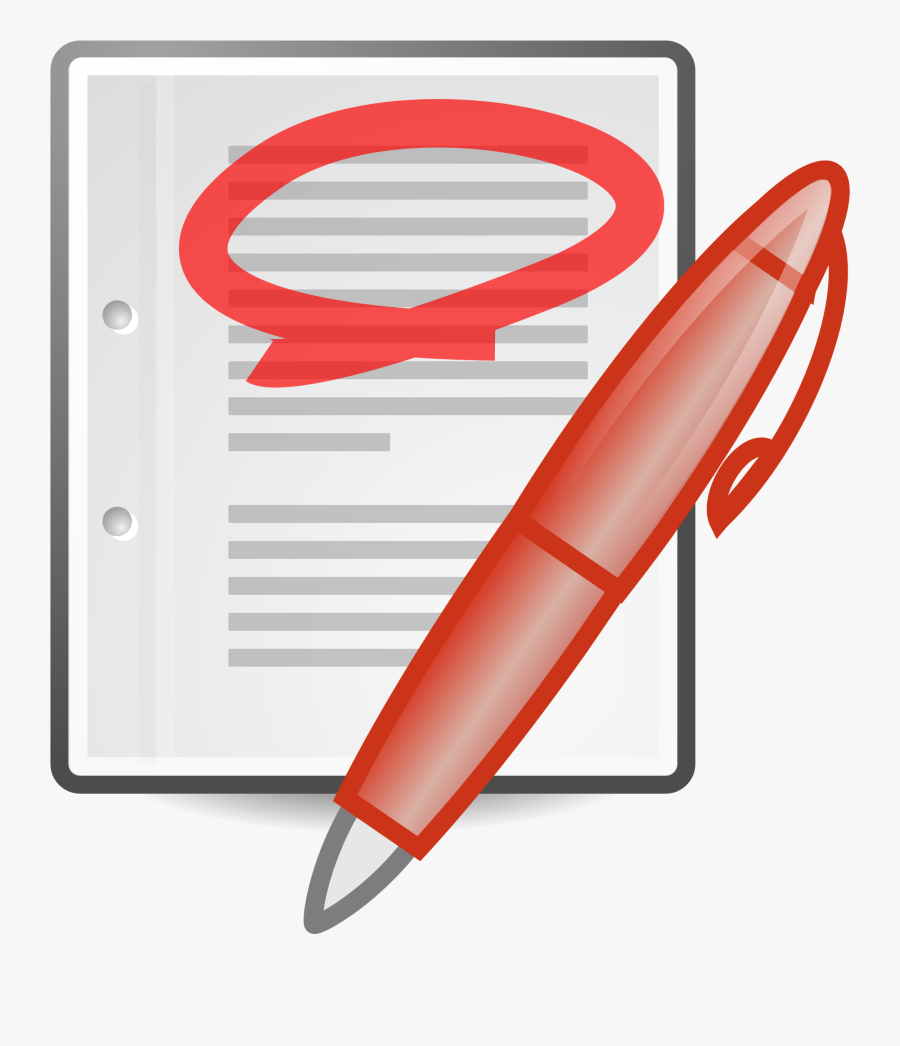 Essay Clipart Red Pen - Round Highlight, Transparent Clipart