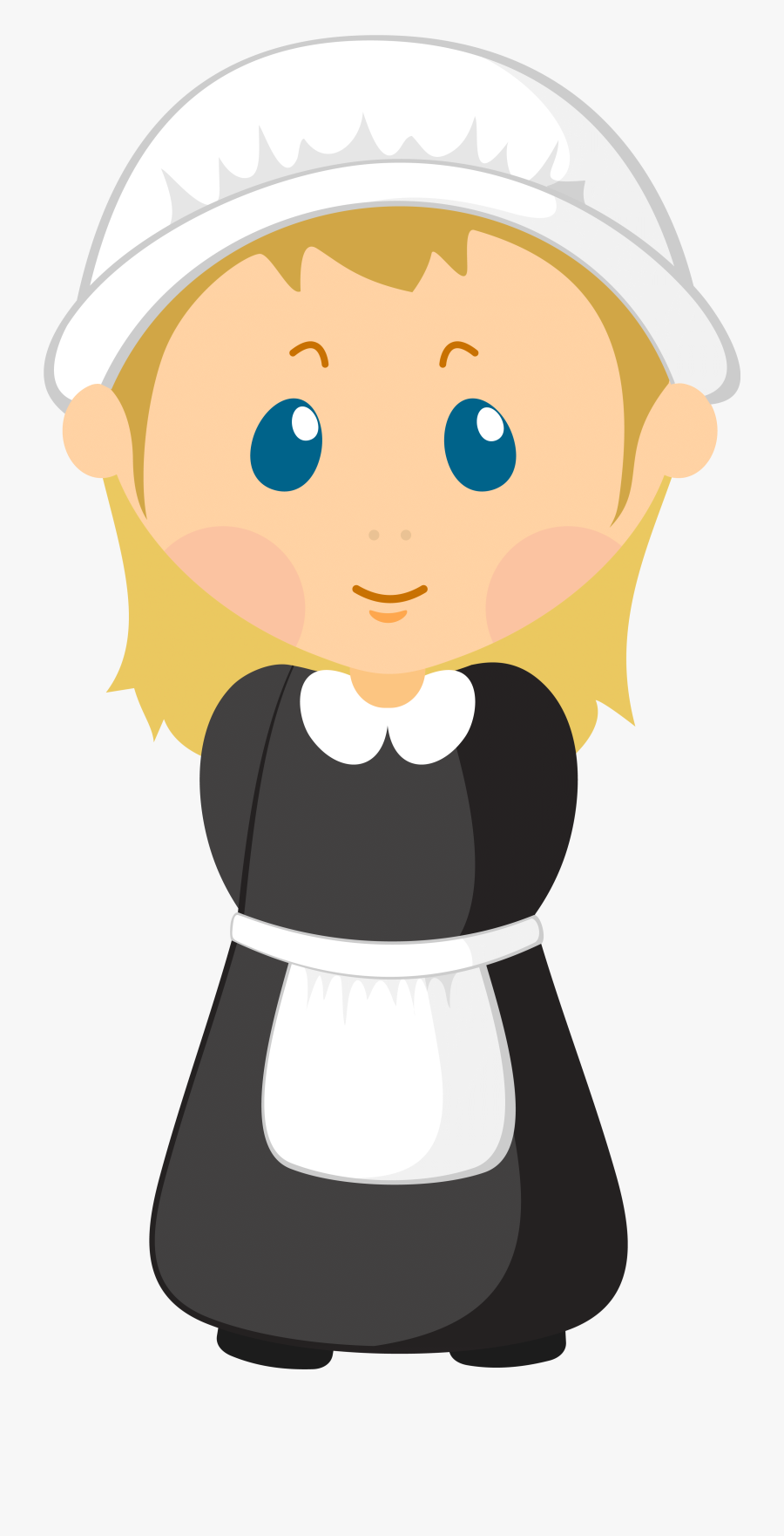 Girl Pilgrim Png Clipart Image - Pilgrim Girl Clipart, Transparent Clipart