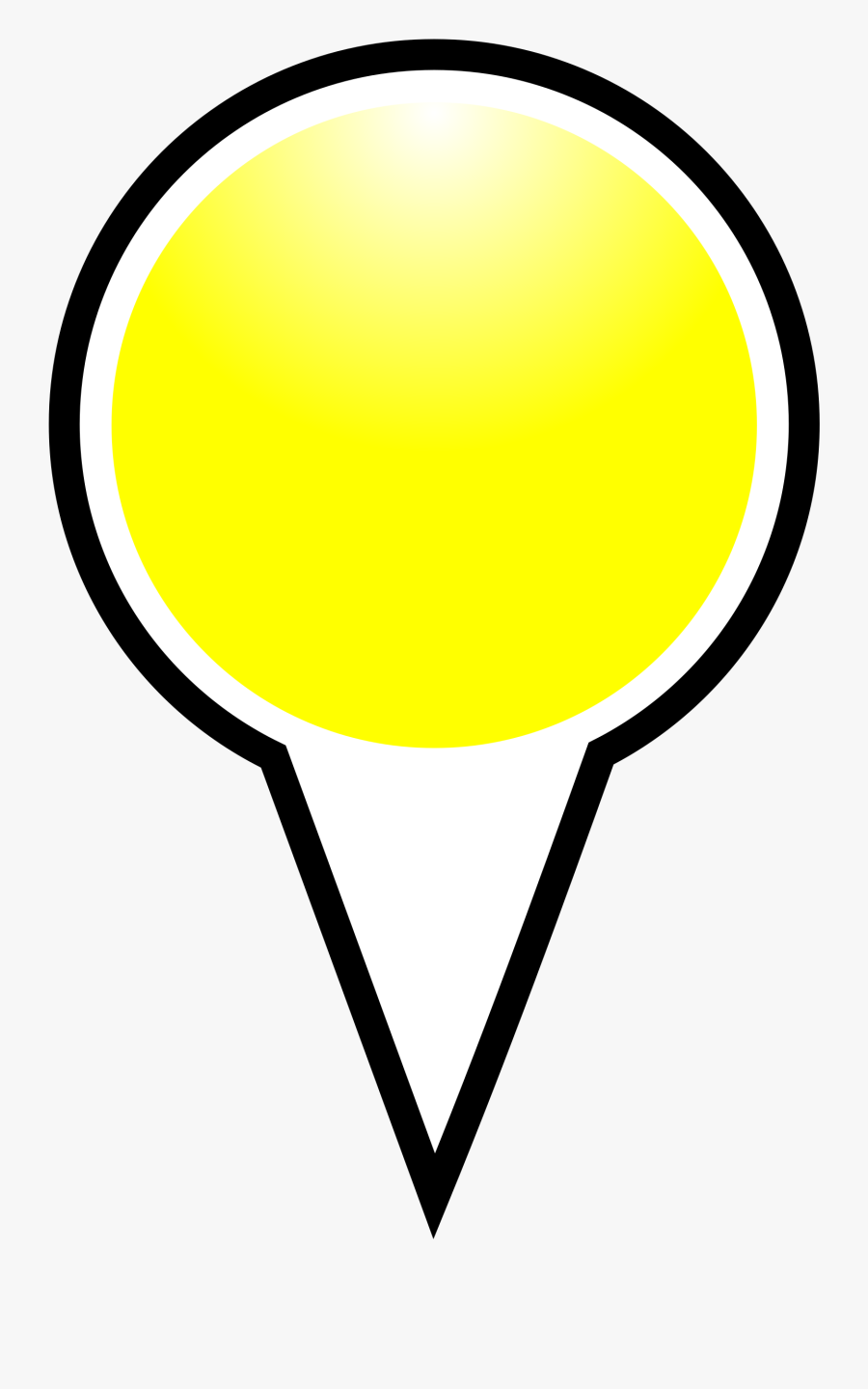 Squat Marker Yellow - Pin Marker Yellow Png, Transparent Clipart