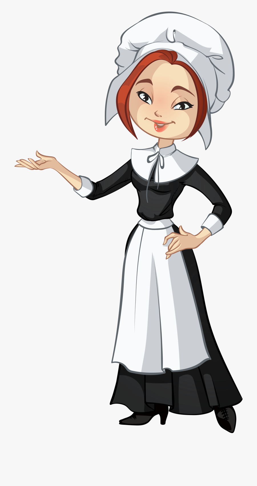 Female Pilgrim Png Clipart - Pilgrim Png, Transparent Clipart