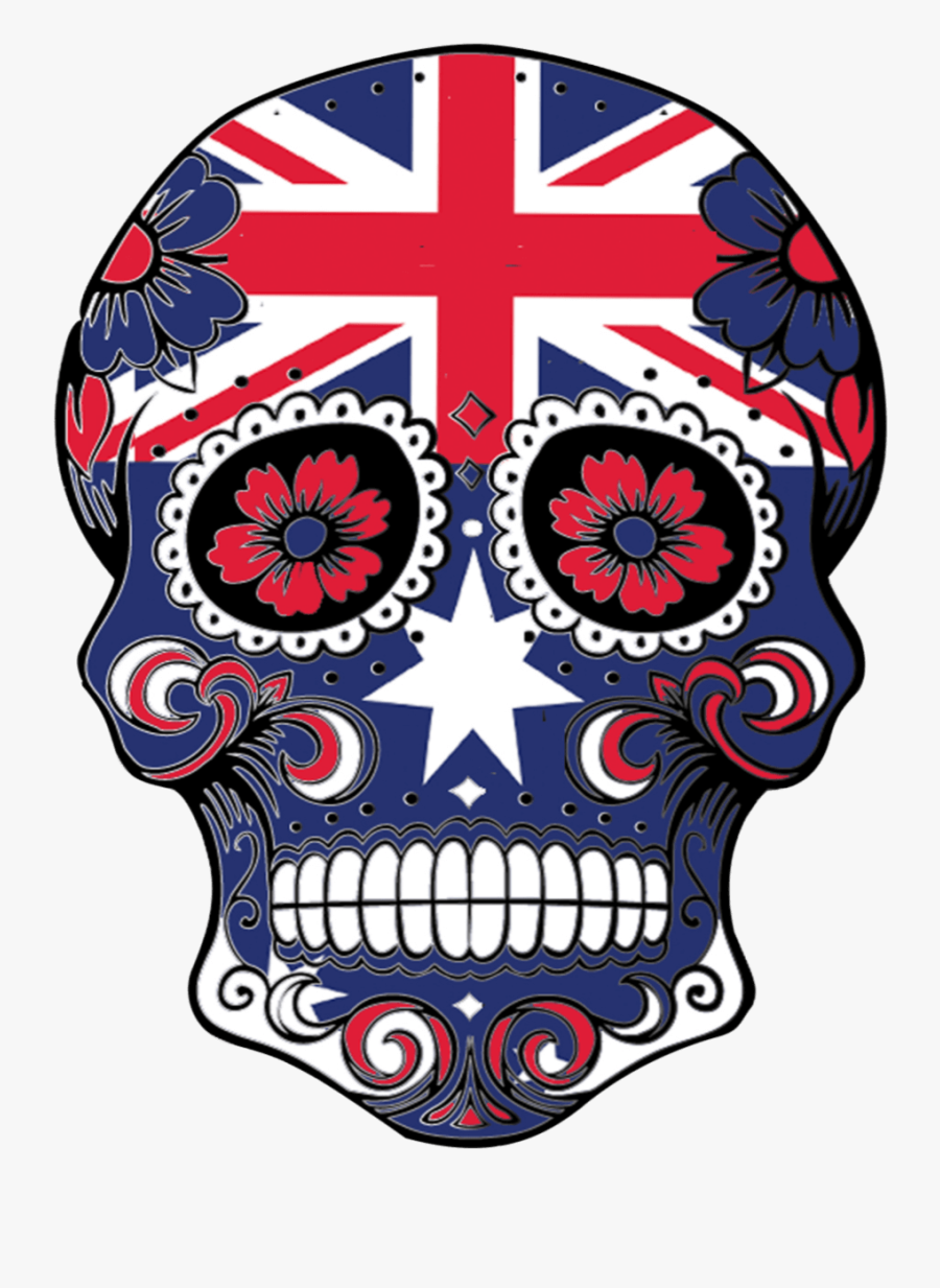 From The Land Down Under Comes Our Sugar Skull And - Australian Air Force Flag, Transparent Clipart