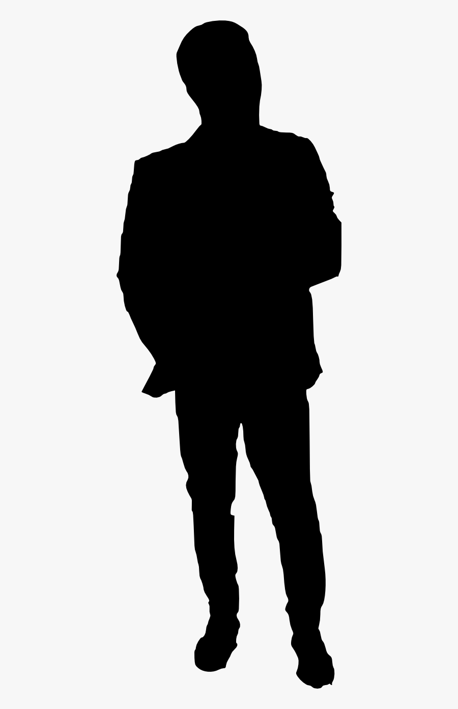 20 Man Silhouette - Transparent Background Human Silhouette Png, Transparent Clipart