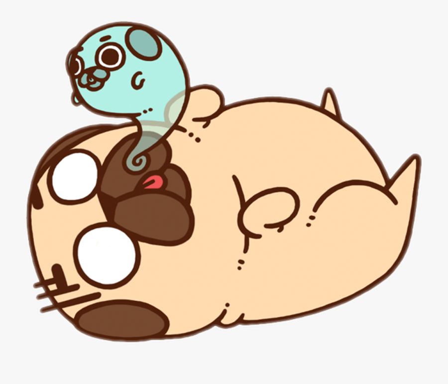 #pug #puglie #puglife #dead #fantasma - Puglie Stickers, Transparent Clipart