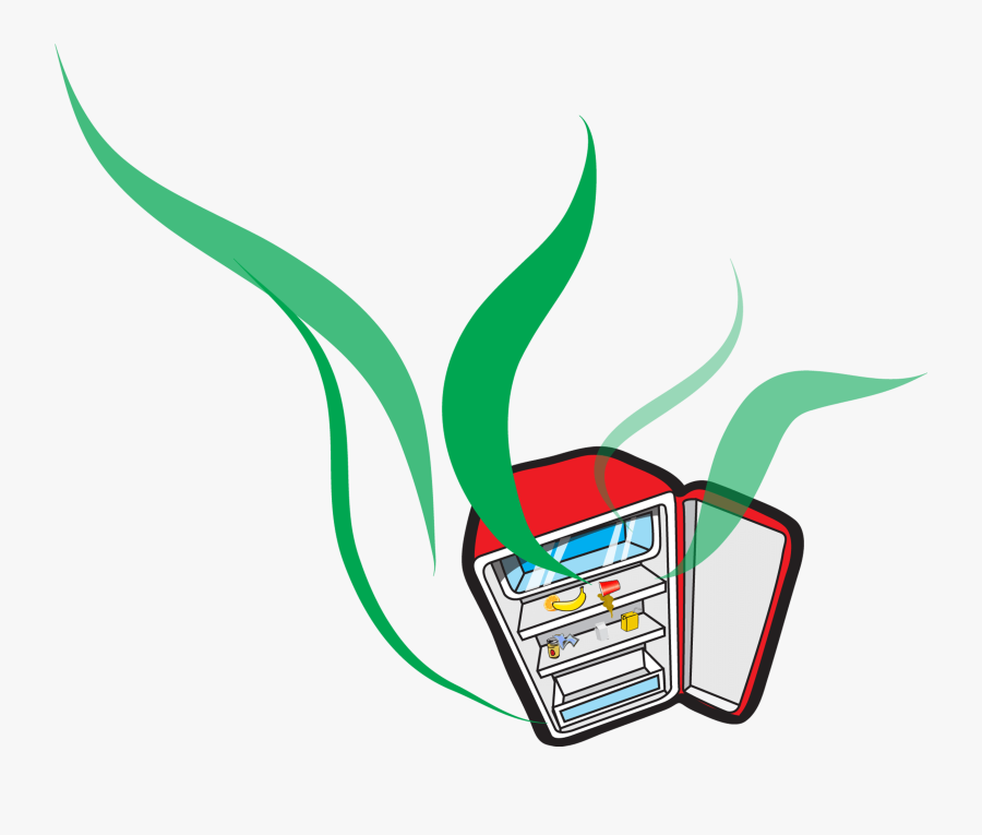Stinky Refrigerator Clipart - Smelly Fridge Clipart, Transparent Clipart