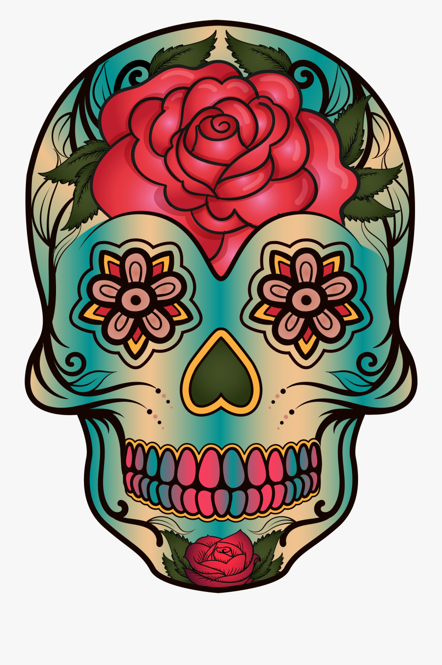 Sugar Skull - Forever Friday - Skull - Skull, Transparent Clipart