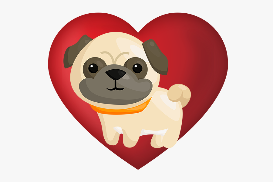 Pug Emoji & Stickers Messages Sticker-8 - Puppy, Transparent Clipart