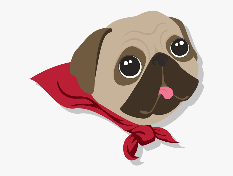 Pug, Transparent Clipart