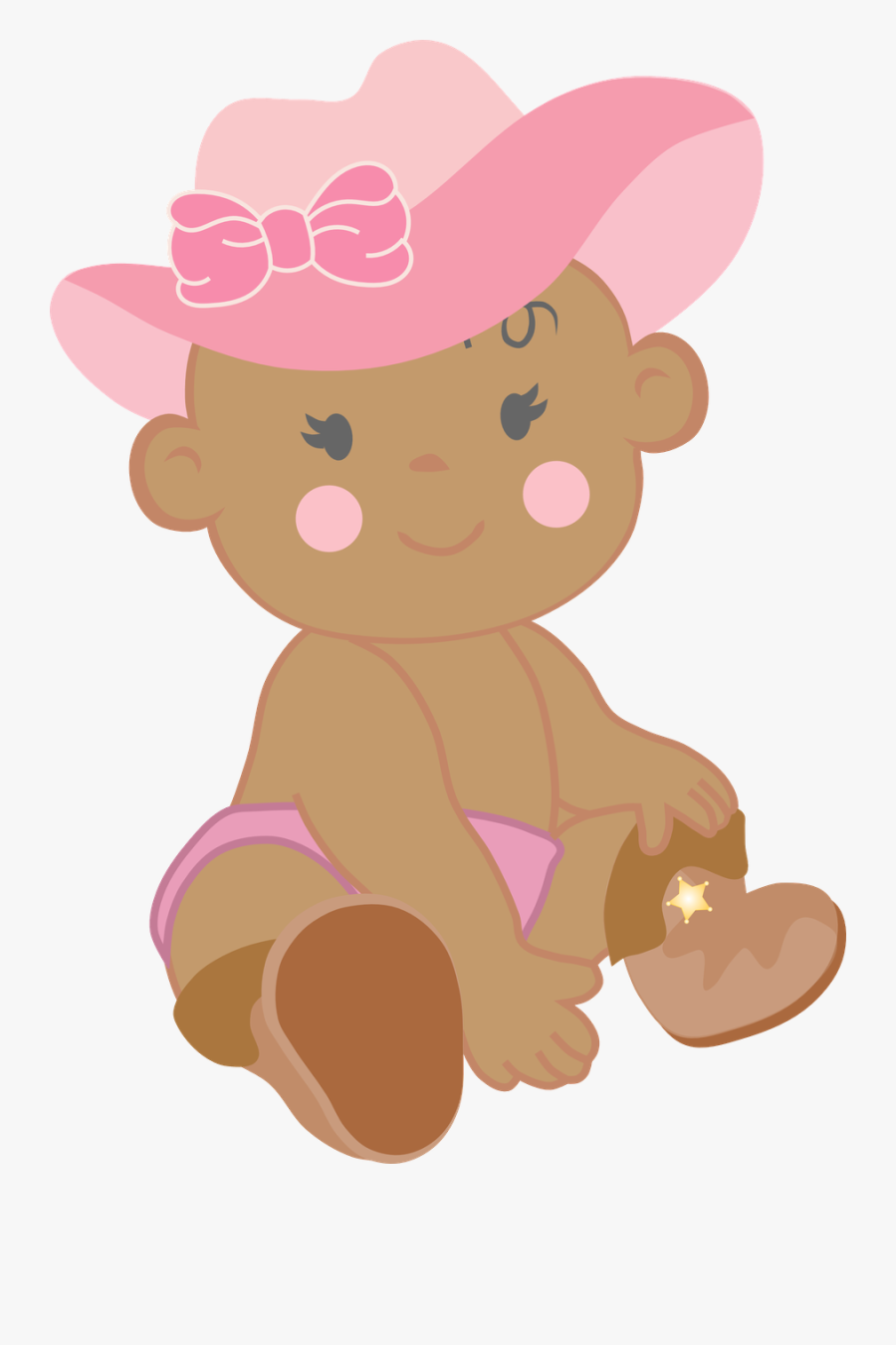 Baby Shower Football Rattle Clipart - Bebe Vaquera Dibujo, Transparent Clipart