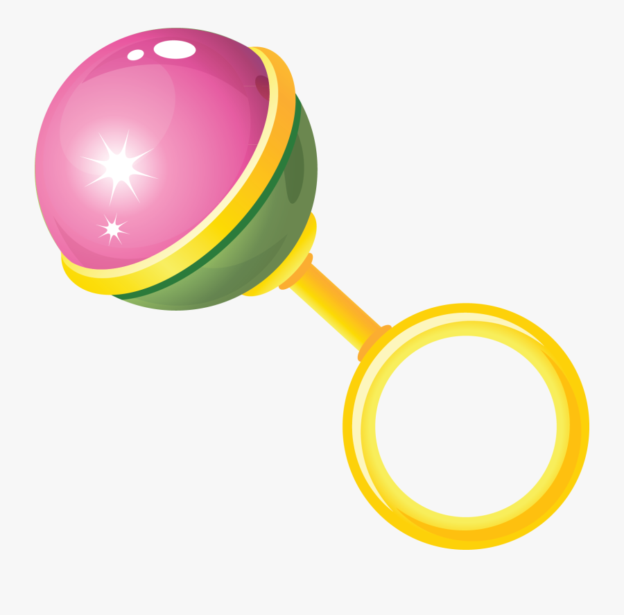 Toy Baby Rattle Clip Art - Baby Rattle Transparent Background, Transparent Clipart