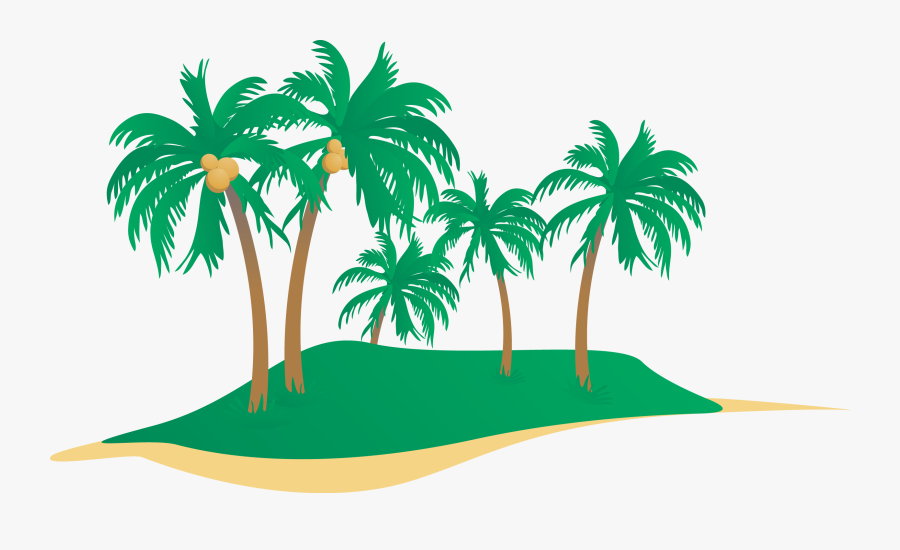 Beach Seaside Resort Clip Art - Coconut Tree Vector Png, Transparent Clipart