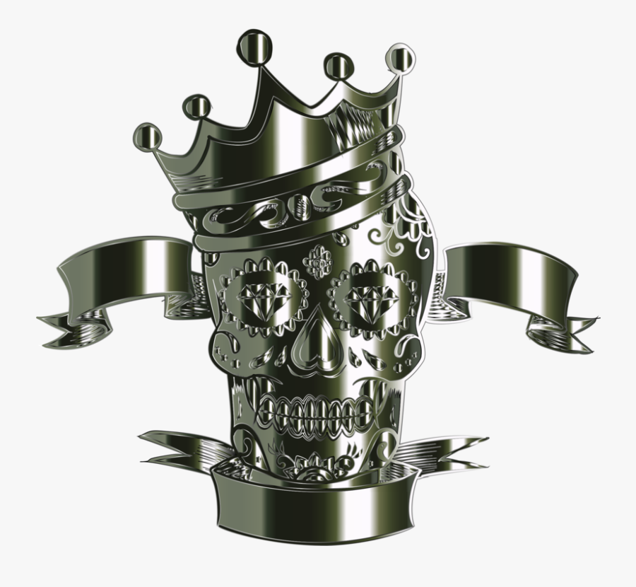 Sugar Skull King Polished Obsidian, Transparent Clipart