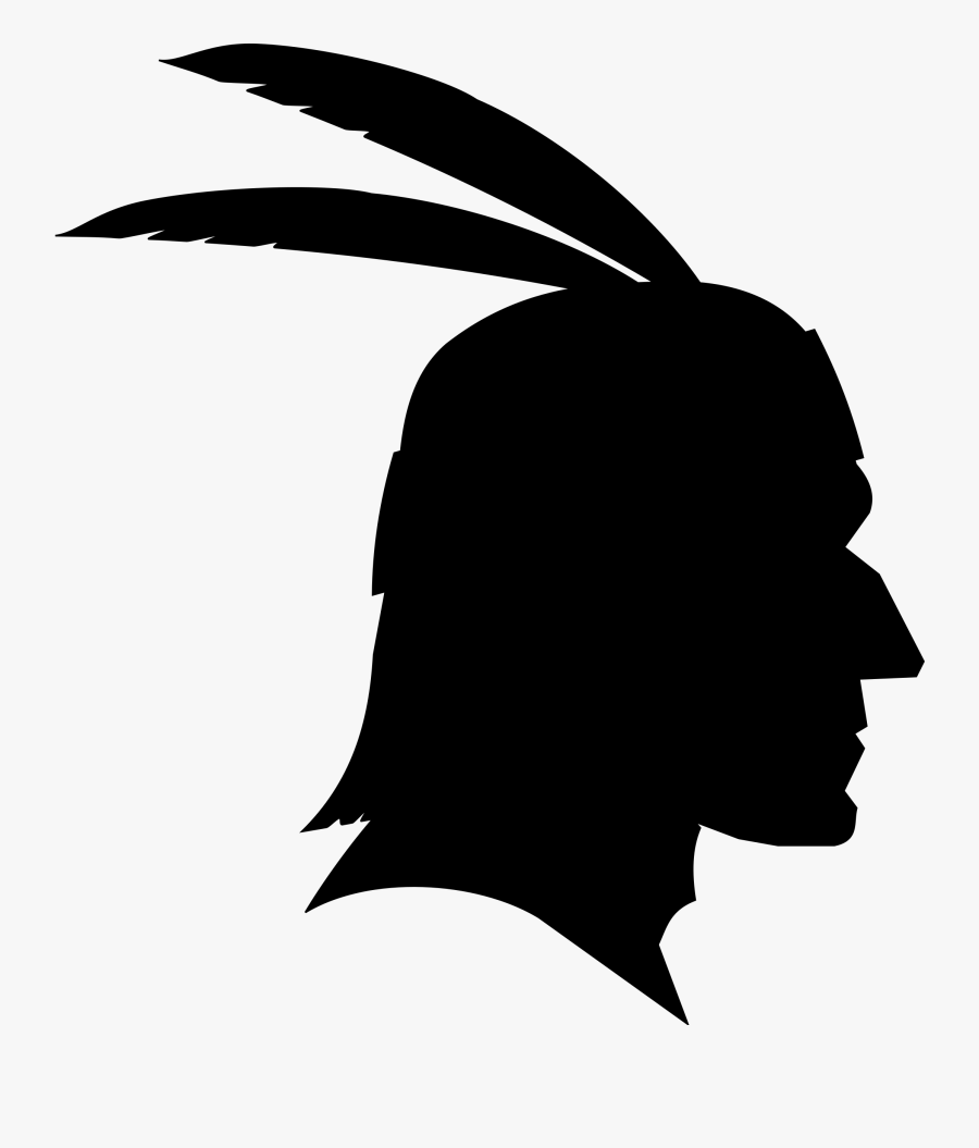 Black And White - Native American Vector Png, Transparent Clipart