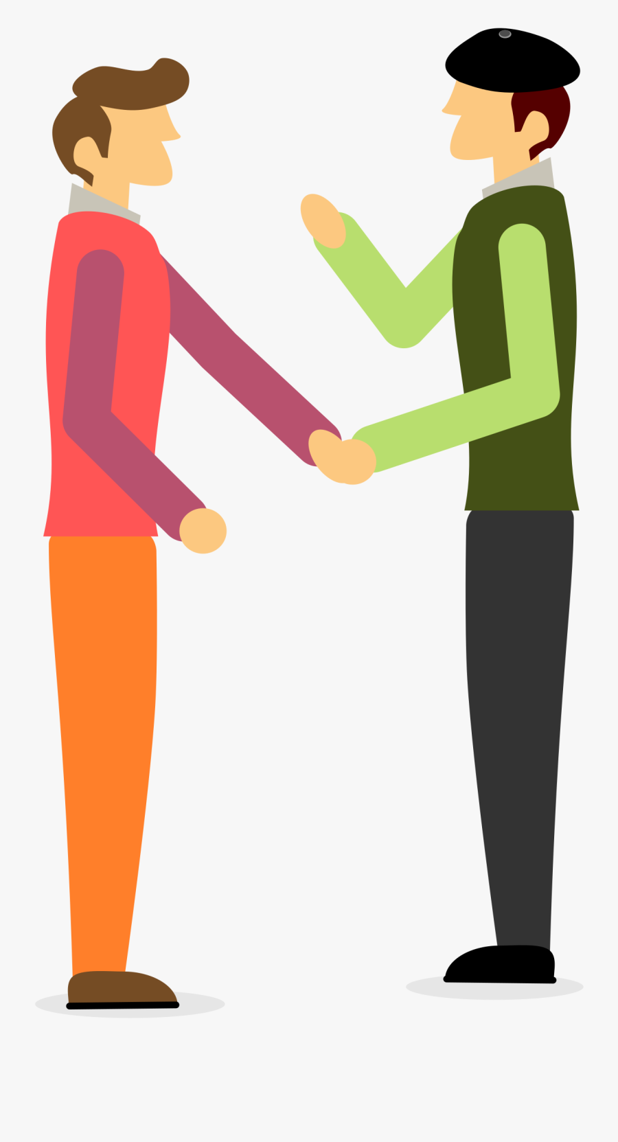 Men Clipart Png - People Shaking Hands Clip Art, Transparent Clipart