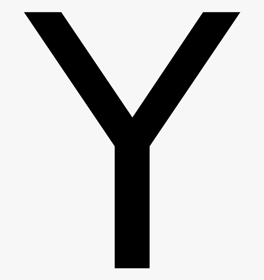 Removal From White Clothes - Capital Letter Y, Transparent Clipart