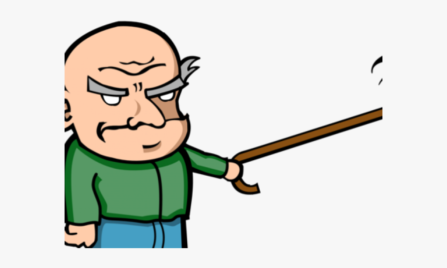 Cartoon Old Man - Old Grumpy Man Cartoon, Transparent Clipart