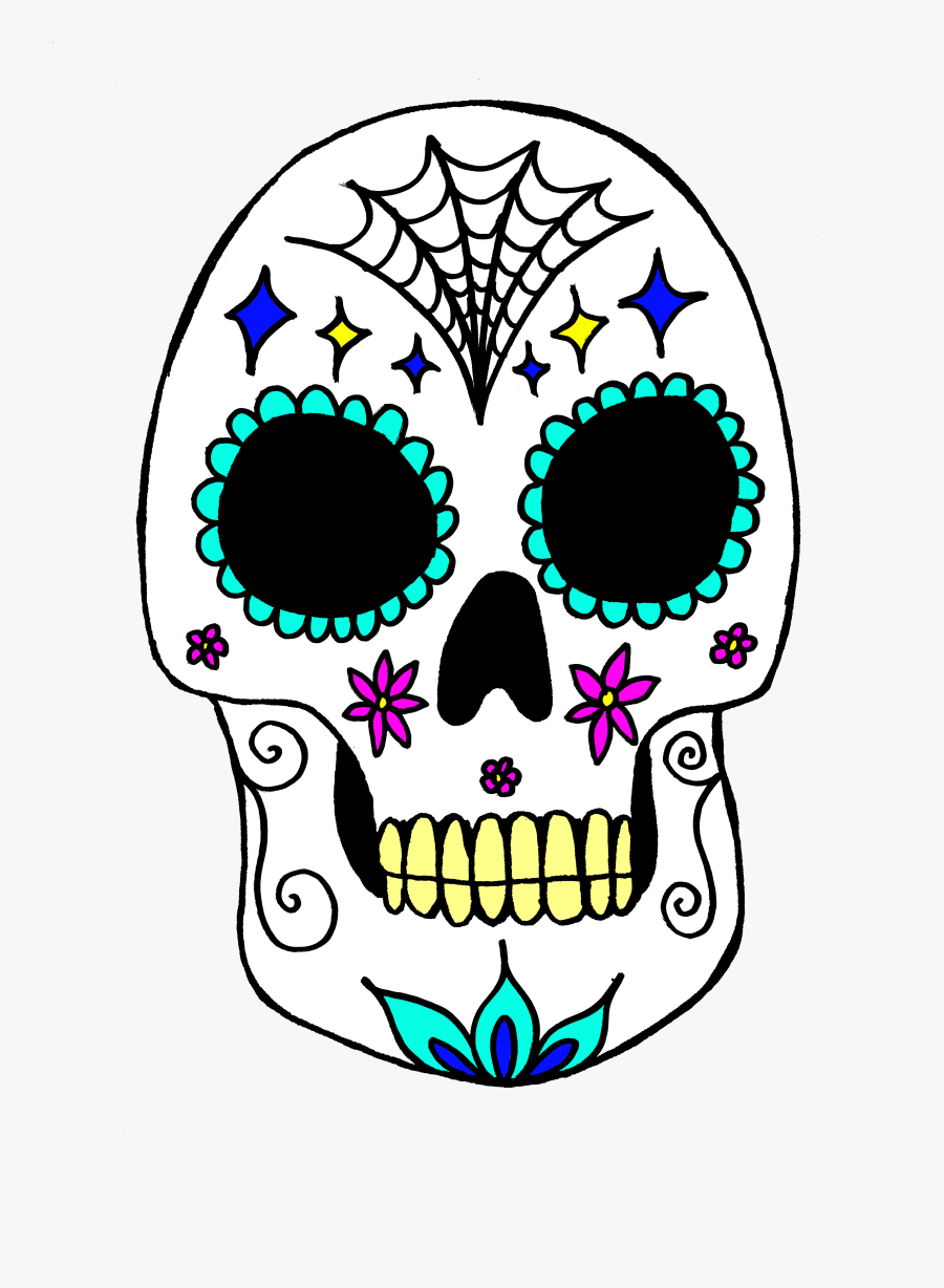 Calavera Skull Day Of The Dead Art Costume - Calavera, Transparent Clipart