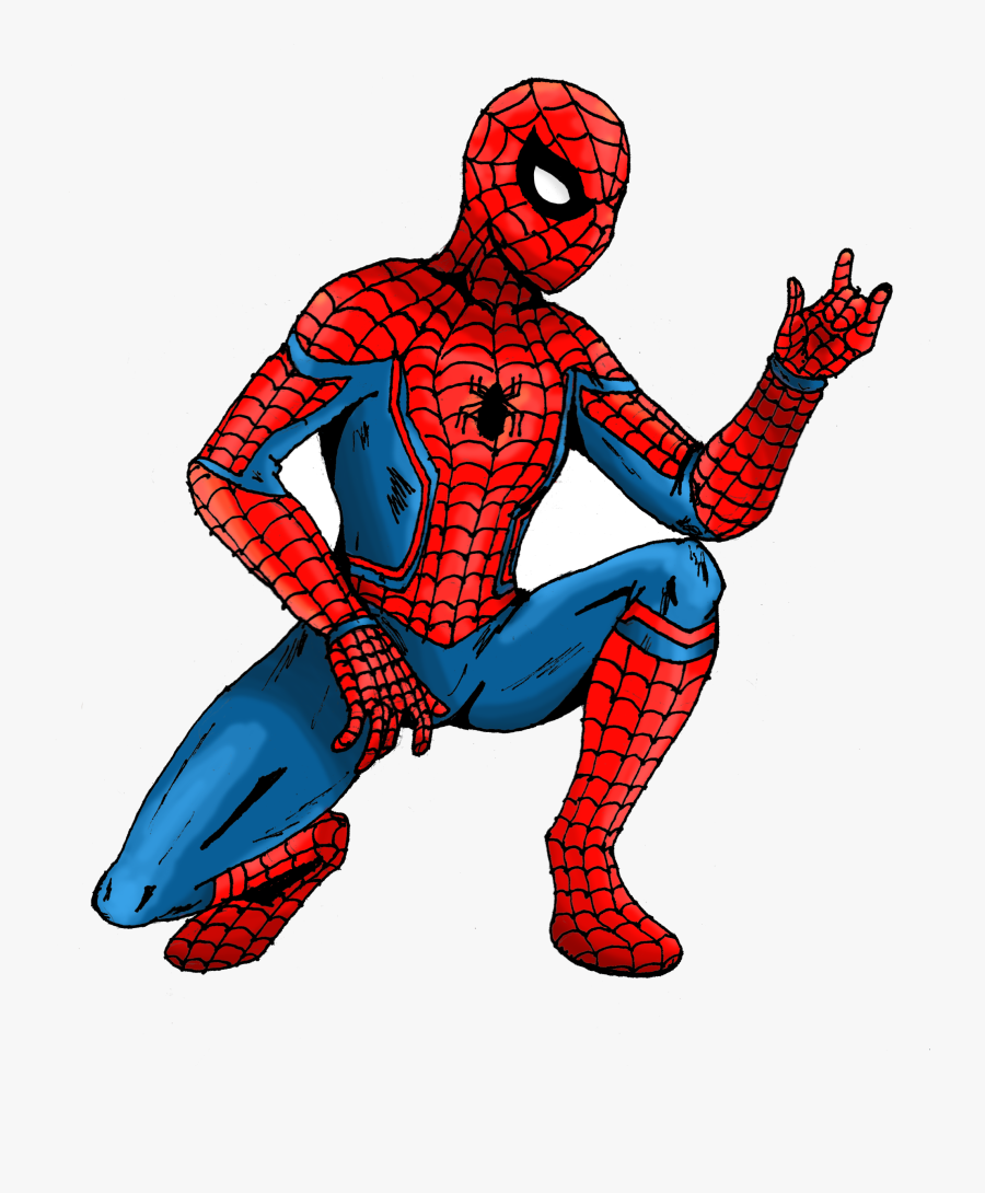 Spiderman Old Classic Costume Clipart Free Icons And - Spider-man, Transparent Clipart