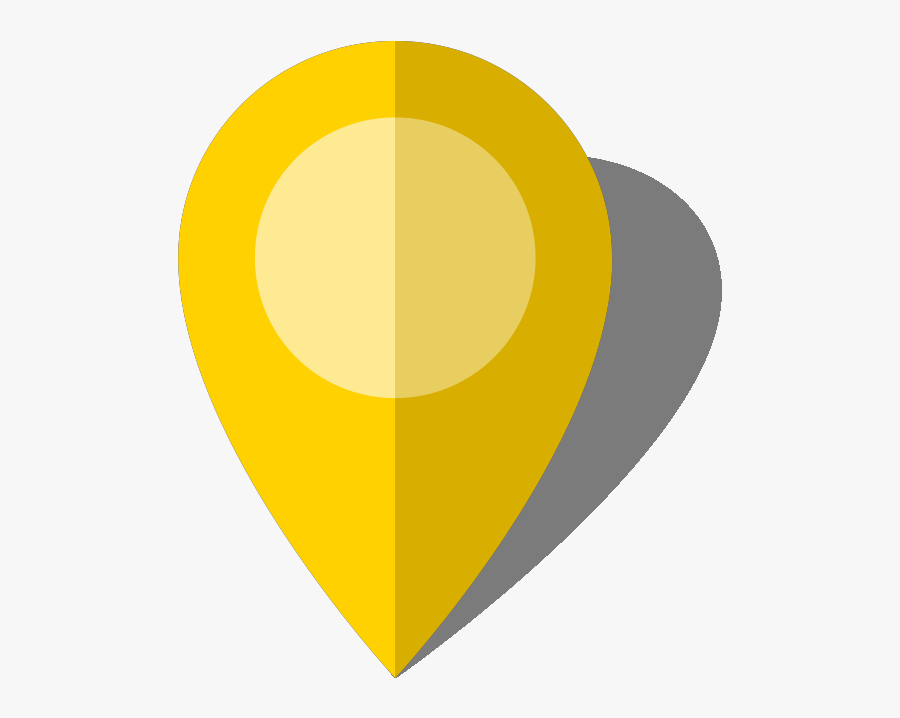 Marker Vector Yellow Jpg Free Library - Google Map Yellow Pin Png, Transparent Clipart
