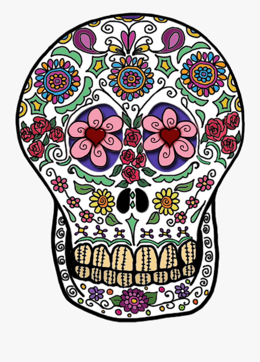 Day Of Dead Transparent Png Pictures - Day Of The Dead Skull Png, Transparent Clipart