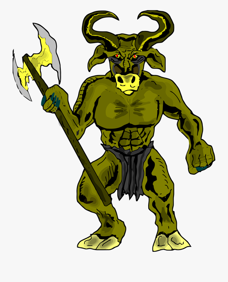 Showing Post & Media For Minotaur Greek Mythology Cartoon - Minotaur Clipart, Transparent Clipart