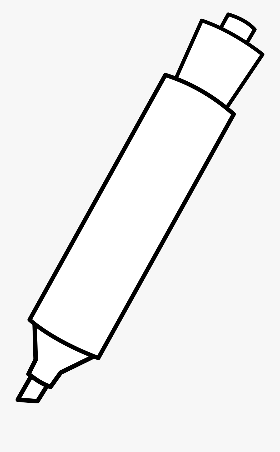 Marqueur Big Image Png - Marker Clipart Black And White, Transparent Clipart