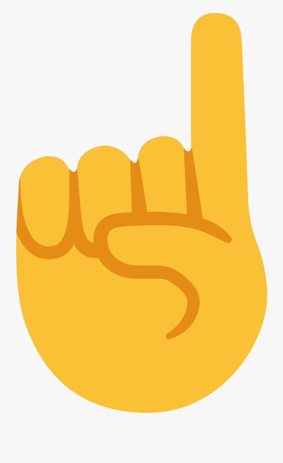 File Emoji U D - Transparent Point Finger Emoji, Transparent Clipart