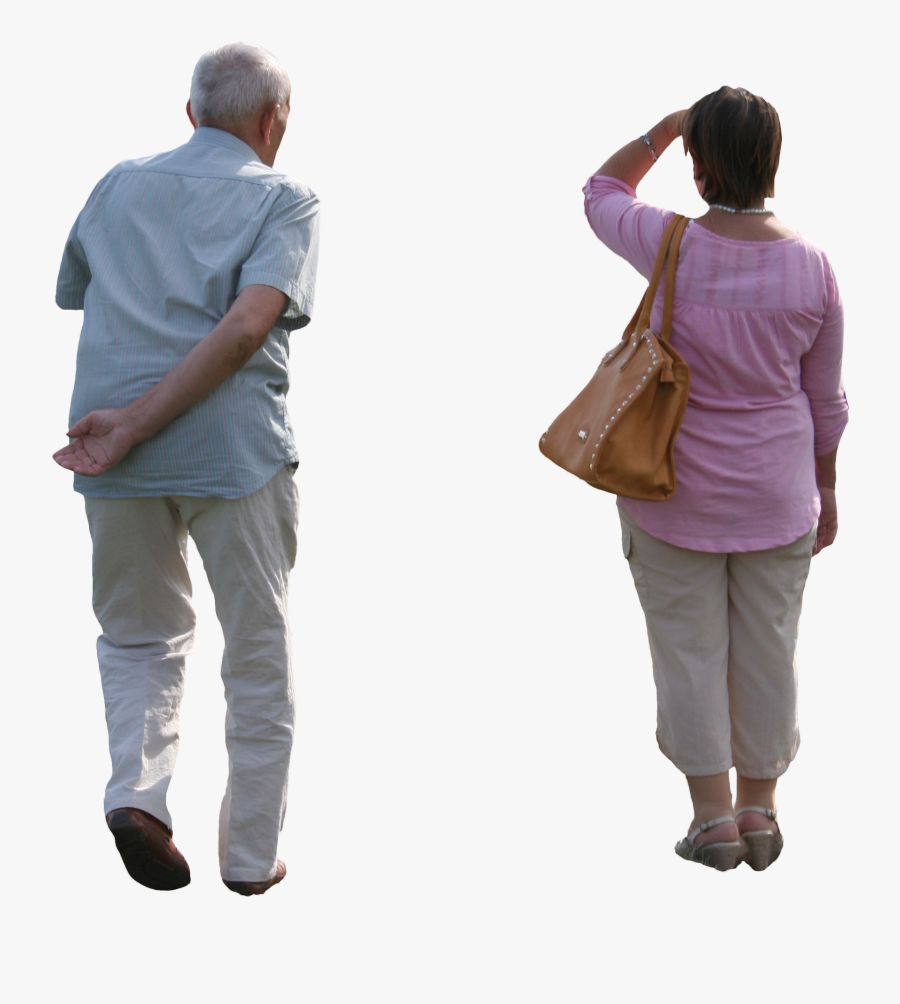 Old Person Png - Cut Out People Behind, Transparent Clipart