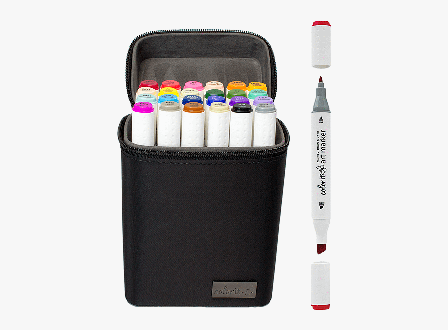 Clip Art Color Dual Tip - Dual Tip Marker Pen, Transparent Clipart