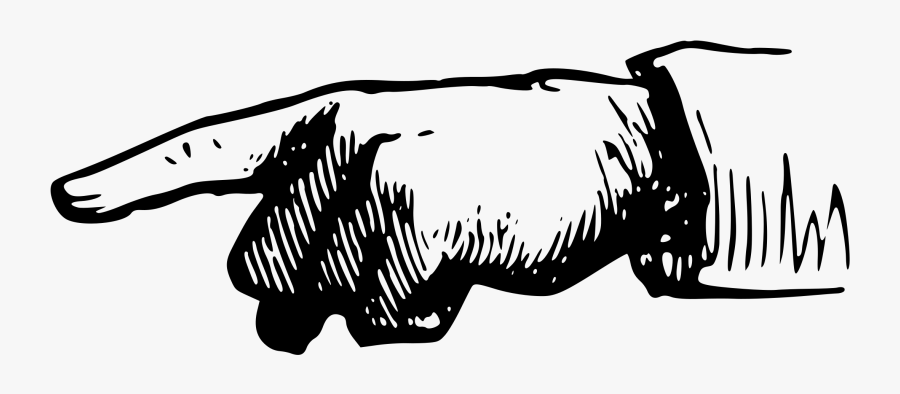 Pointing Finger Left - Prophet Muhammad About Water, Transparent Clipart