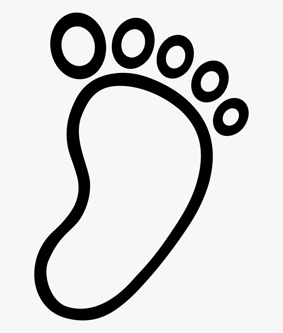 Foot Print Drawing At Getdrawings - Transparent Footprint Clipart, Transparent Clipart