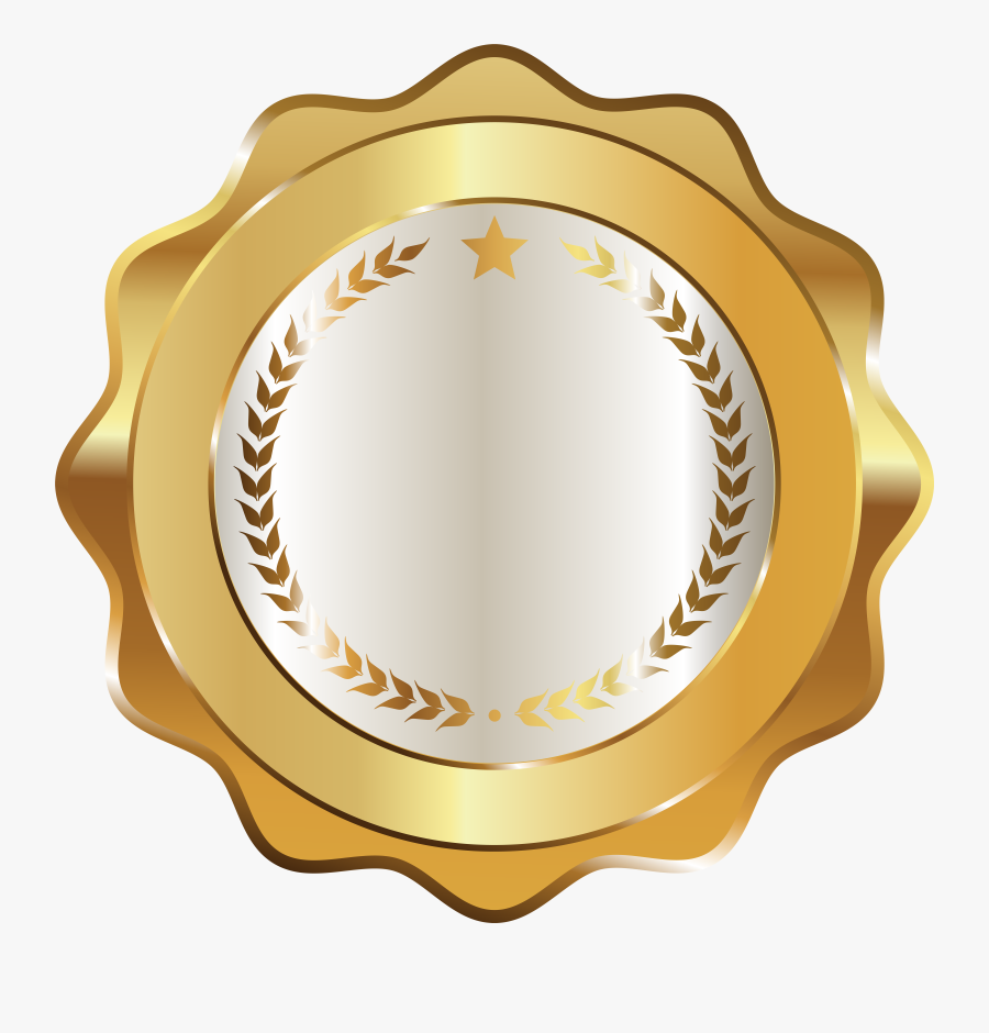 Seal Badge Gold Decorative Transparent Image - Celebrating Anniversary For Company Logo, Transparent Clipart