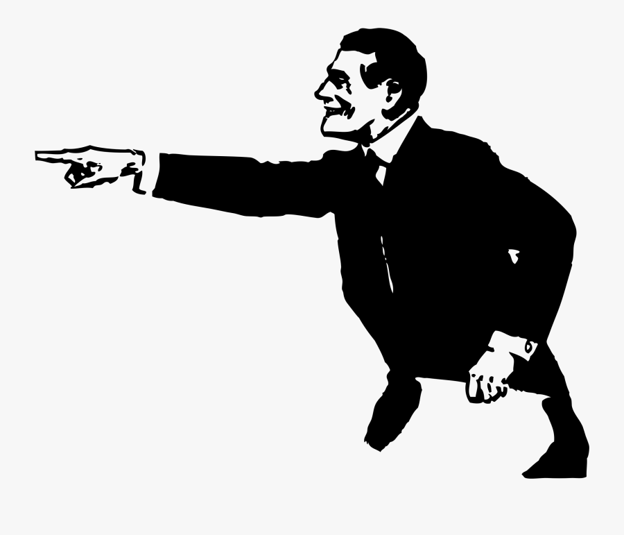 Clipart - Person Pointing Finger Clipart, Transparent Clipart