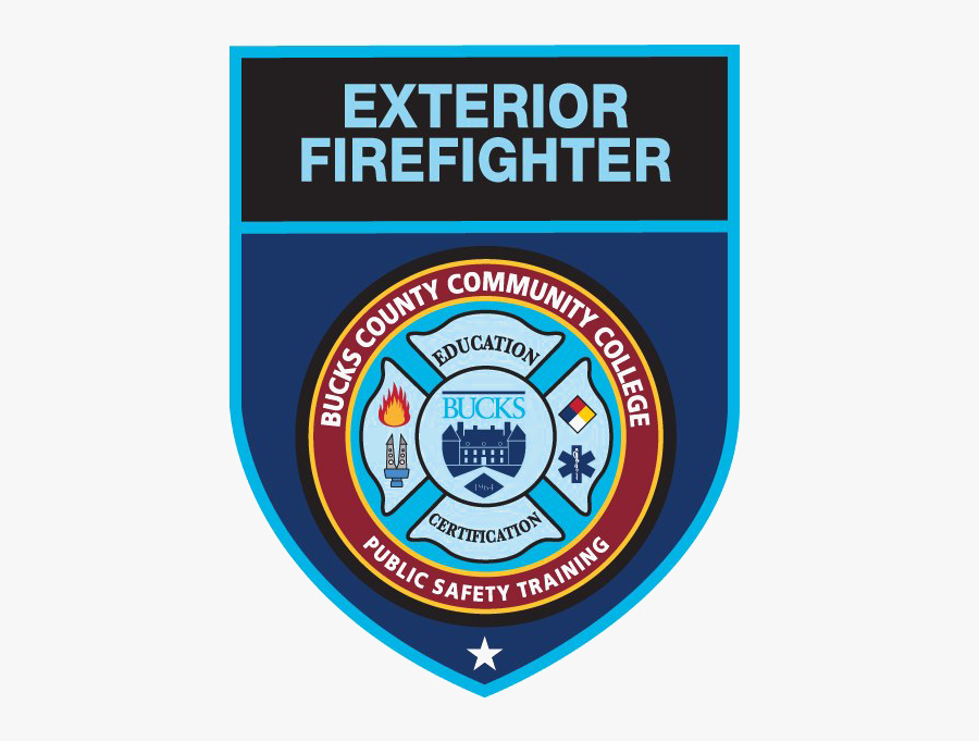 Firefighter Badge Png Clipart - Bucks County Community College, Transparent Clipart