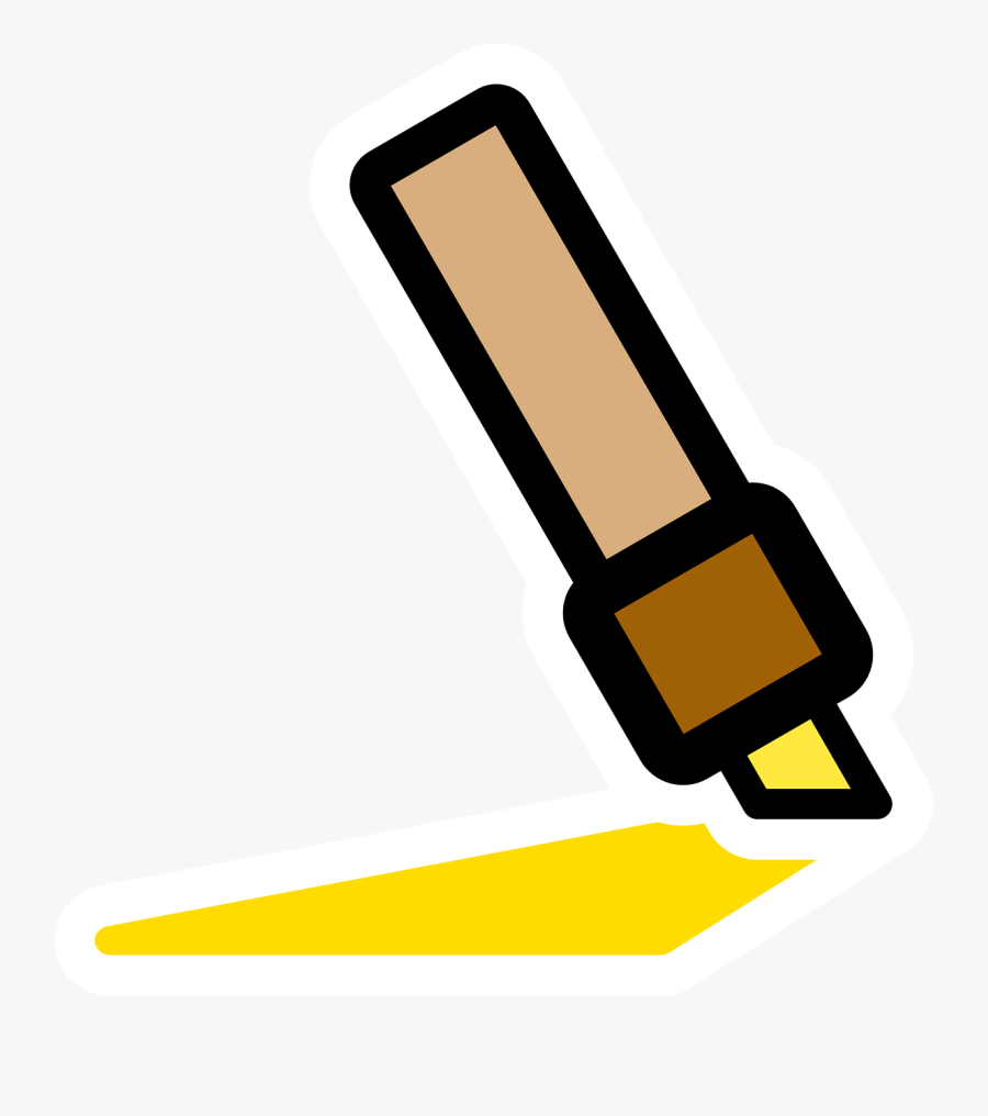 Angle,yellow,line - Rotulador Amarillo Png, Transparent Clipart