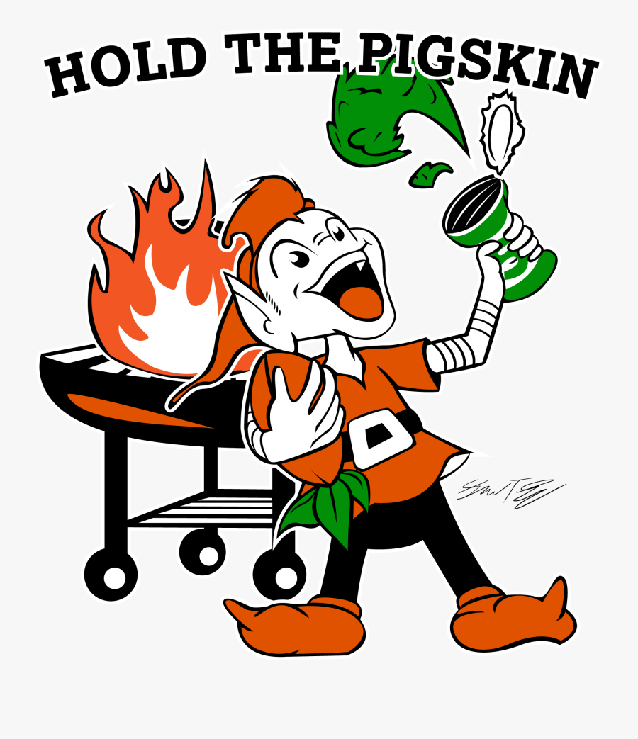 Football Landing On Thanksgiving Table Clipart - Tailgate Party, Transparent Clipart