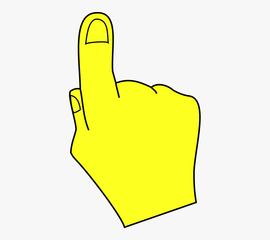Hand Point Pointing Finger One Transparent Image - Pointing Hands Clip Art, Transparent Clipart