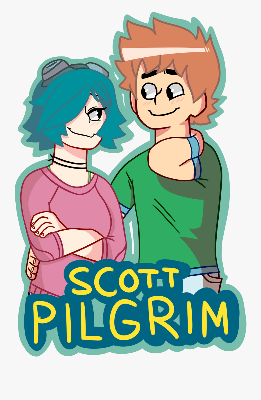 Scott Pilgrim Fanart - Cartoon, Transparent Clipart
