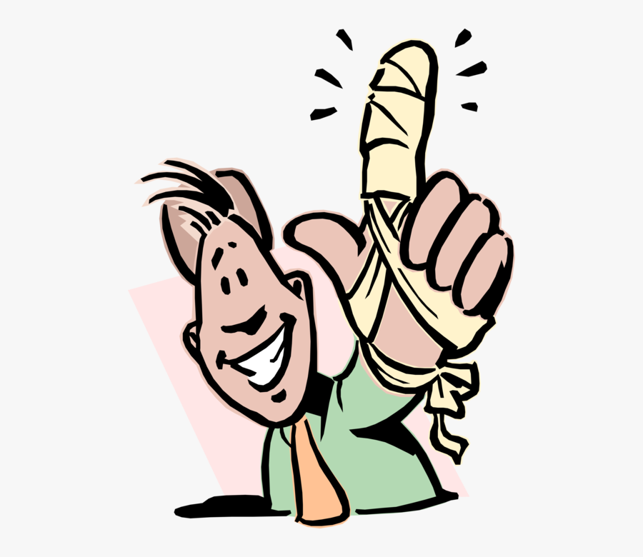 Pointing Finger Clip Art At Clker - Get Well Soon Broken Finger, Transparent Clipart