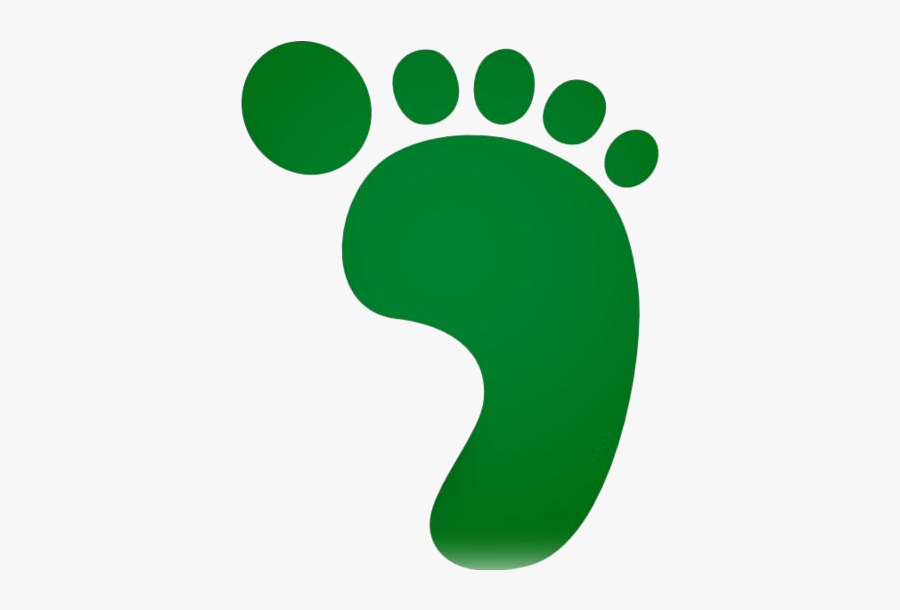 Collection Of Green Foot - Foot Print, Transparent Clipart