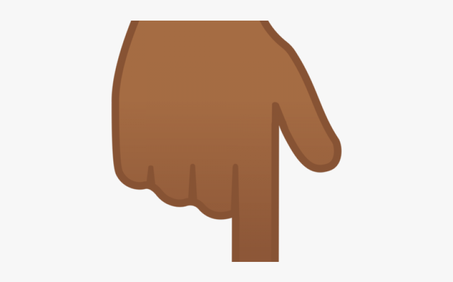 Hand Emoji Clipart Finger Pointing - Illustration, Transparent Clipart