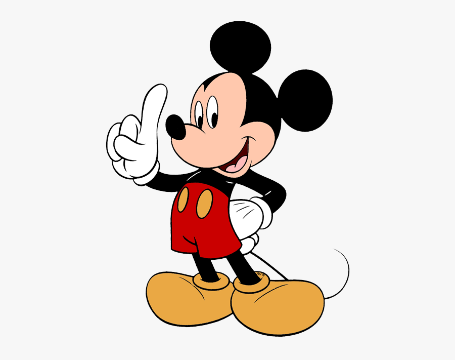 Transparent Library Pointed Finger Clipart - Mickey Mouse Uno Png, Transparent Clipart
