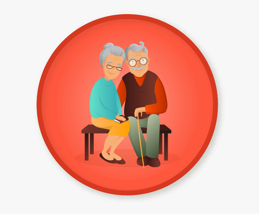 Wittywe Win A Badge Clipart , Png Download - Grandfather And Grandmother Love, Transparent Clipart